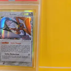 2006 POKEMON EX HOLON PHANTOMS DEOXYS REVERSE FOIL 4 110 PSA 8 STAMPED - Image 2