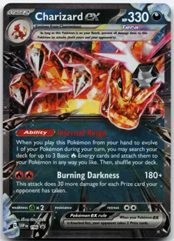 CHARIZARD EX -196 196 HOLO PROMO SCARLET & VIOLET PROMO POKEMON HOLO LP - Image 1