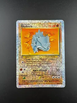 Rhyhorn Reverse Holo Rare Legendary Collection Pokemon TCG Nintendo LP - Image 1