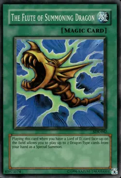 The Flute Of Summoning Dragon - Super Rare SDK-042 - LP - YuGiOh - Image 1