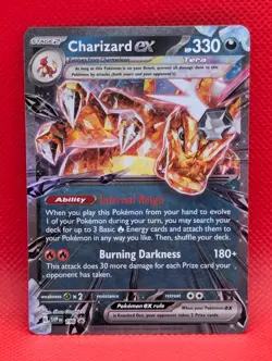 CHARIZARD EX 196 HOLO SCARLET & VIOLET PROMO POKEMON NM/M CHARIZARD EX -196 - Image 1