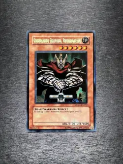 YuGiOh! Commander Gottoms, Swordmaster HA01 - Error Misprint Double Name NM - Image 1