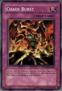 Chaos Burst - Super Rare GX04-EN003 - LP - YuGiOh - Image 1