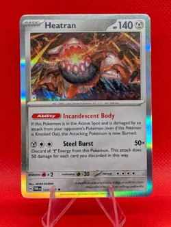 HEATRAN 123/167 R TWILIGHT MASQUERADE POKEMON HOLO NM/M HEATRAN - Image 1