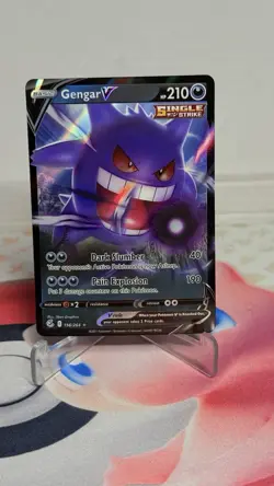 Holo Foil Gengar V 156/264 Ultra Rare Pokemon SWSH08: Fusion Strike NM - Image 1