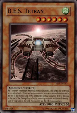 B.E.S. Tetran - Super Rare EEN-EN017 - LP - YuGiOh - Image 1