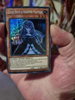 GHOST BELLE AND HAUNTED MANSION MP22-EN258 PRISMATIC SECRET RARE YUGIOH - Image 1