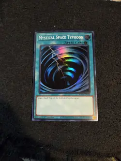 Yugioh Mystical Space Typhoon Super Rare RA02 - Image 1