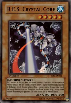 B.E.S. Crystal Core - Super Rare 1st Edition CRV-EN021 - NM - YuGiOh - Image 1