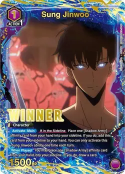 Sung Jinwoo Alternate Art Winner Foil - UEPR/SLG-1-019 NM - Union Arena - Image 1
