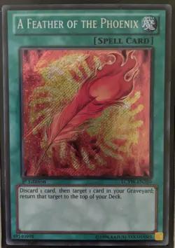 YuGiOh A Feather of the Phoenix Secret Rare 1st Edition LCYW-EN280 - Image 1