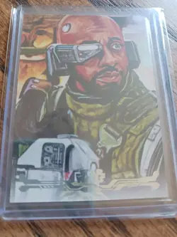 2025 Topps Star Wars Smugglers Outpost Stellar Art Card Gunter By Sammy Gomez - Image 1