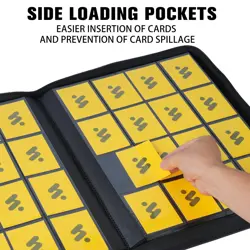 Premium 1000+ Pockets Card Binder,16 Pockets Card Binder Ringless Side Loadin... - Image 3