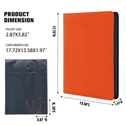 Premium 1000+ Pockets Card Binder,16 Pockets Card Binder Ringless Side Loadin... - Image 5