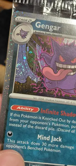 Pokemon Swirl Gengar Gamestop Promo Sealed Stamped Promo Card - Image 2