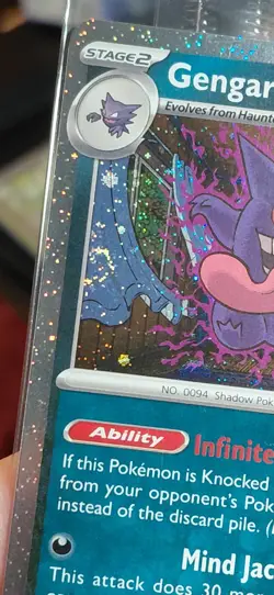 Pokemon Swirl Gengar Gamestop Promo Sealed Stamped Promo Card - Image 3