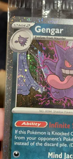 Pokemon Swirl Gengar Gamestop Promo Sealed Stamped Promo Card - Image 4