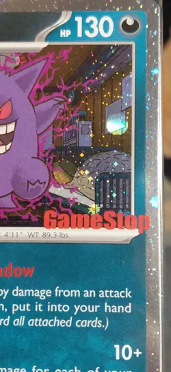 Pokemon Swirl Gengar Gamestop Promo Sealed Stamped Promo Card - Image 5