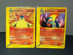 Typhlosion 065/165 and 064/165 (2 cards) Expedition Base Set Regular - Image 1