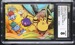 Pokemon Card Exeggcute Plus One 6 Rainbow Foil The Movie 2000 Topps CGC 8 - Image 1