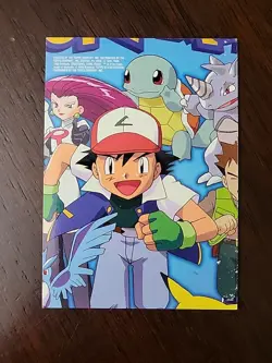 LP! Jesse TV9 HOLO Topps Pokemon Series 1 Character Card Textured Dents - Image 2