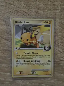 Raichu GL 31/111 Rising Rivals SP Gym Leader Pokemon Card Lightly Played - Image 1