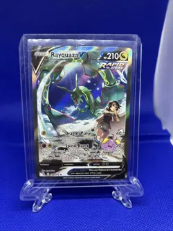 Pokemon Rayquaza V Evolving Skies Holo Card 194/203 Full Art Pack Fresh!! - Image 3