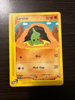 Larvitar Expedition Base Set 116/165 Common Vintage Pokemon TCG Card - Image 1