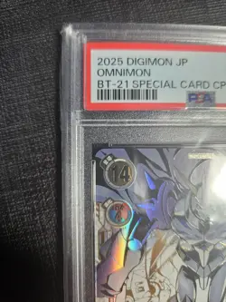 Digimon Card Game Omnimon BT21-112 SEC Serial Number PSA10 Japanese Promo - Image 3