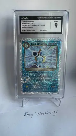 CGC 9 Dark Blastoise Legendary (Collection) 4/110 Reverse Holo Pokemon Card Mint - Image 3