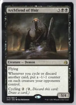 1x Archfiend of Ifnir - Amonkhet - Near Mint - Image 1