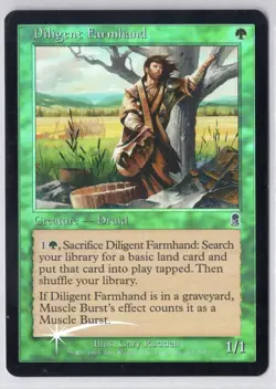 1x Diligent Farmhand *Foil* - Odyssey - Near Mint - Image 1