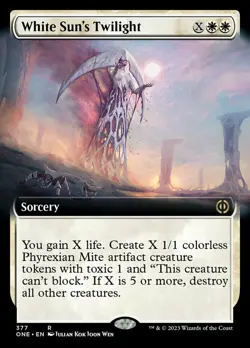 1 x White Sun's Twilight - Foil - Extended Art - Phyrexia: All Will Be One - NM- - Image 1