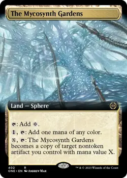 1 x The Mycosynth Gardens - Foil - Extended Art - Phyrexia: All Will Be One - NM - Image 1