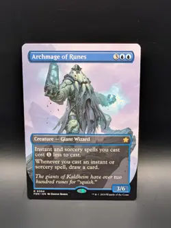 MTG - Archmage of Runes - BORDERLESS - Creature (Giant Wizard) - FDN #304 - Rare - Image 1
