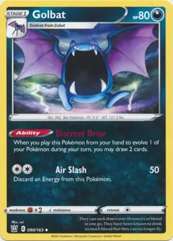 Golbat - 090/163 - Battle Styles - 2021 Pokemon TCG - Uncommon - Near Mint - Image 1