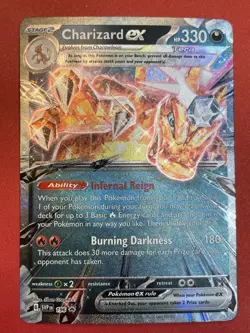Pokemon TCG Charizard ex 196, Scarlet & Violet Promo Near Mint NM/LP - Image 1