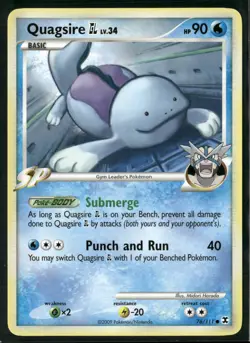 Quagsire GL 76/111 Common Rising Rivals Pokemon Lightly Played - Image 1