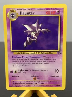 Pokemon Fossil - Haunter 21/62 Vintage - Image 1