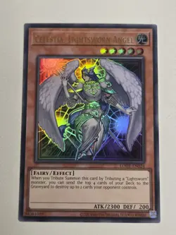 Celestia, Lightsworn Angel LODT-EN024 Ultra Rare Yugioh Light of Destruction - Image 1