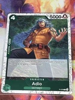 One Piece card PRB-02 P-078 P Adio Pirate Foil The Best vol.2 - Image 1