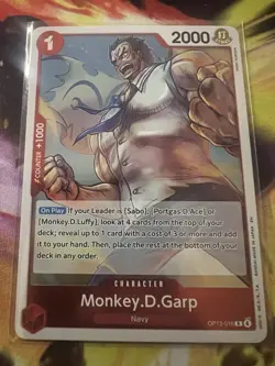 One Piece TCG | Monkey.D.Garp | OP13-016 Rare Foil | Near Mint | English - Image 1