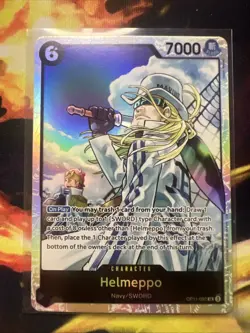 One Piece TCG English OP11-092 Helmeppo SR Foil Black RARE - Image 1
