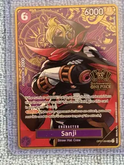 Sanji Japanese 2nd Anniversary Set English Promo One Piece NM - Image 1