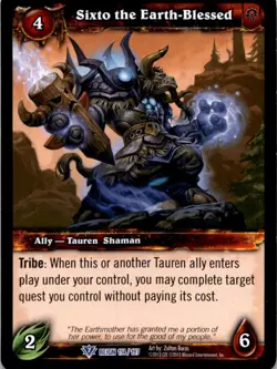 Sixto the Earth-Blessed World of Warcraft TCG WOW - Image 1