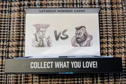 2024 SMC Saturday Morning Cards Street Fighter 2 MATRIX GOLD Guile & Zangief /25 - Image 2