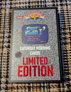 2024 SMC Saturday Morning Cards Street Fighter 2 MATRIX GOLD Guile & Zangief /25 - Image 3