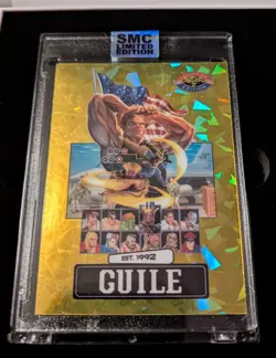 2024 SMC Saturday Morning Cards Street Fighter 2 MATRIX GOLD Guile & Zangief /25 - Image 5