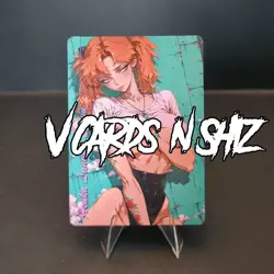 Asuka Langley Soryu - Retro Waifus, Custom Anime Waifu Trading Card Evangelion - Image 1