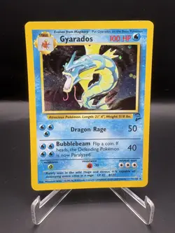 Vintage 2000 Pokemon Base Set 2 Gyarados 7/130 Holo Card LP- - Image 1